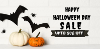 White Pastel Halloween Discount Special Sale Eventbrite Banner template