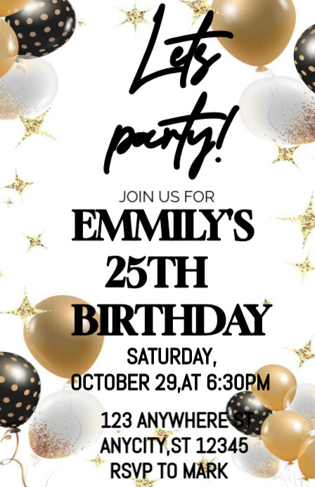 White Pastel Happy Birthday Day  Half Page Wide Halfbladsy Breed template