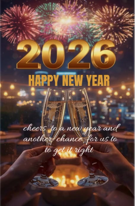 White Pastel Happy New Year Poster Template | PosterMyWall