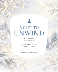 Putih Holiday Spa Gift Card Instagram Portrait Template