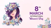 White Pastel Inspirational Women’s Day Digital Display (16:9) template