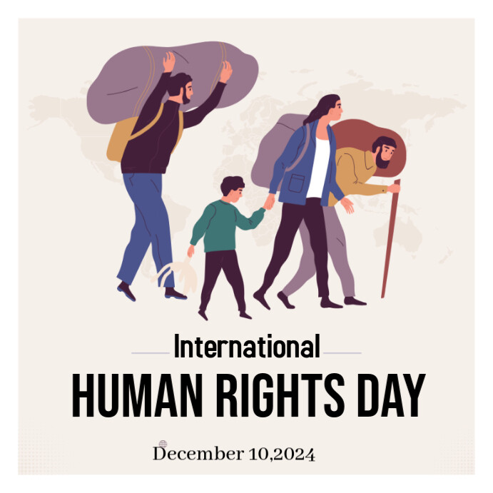 White Pastel International Human Rights Day Banner Instagram Post ...