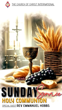 White Pastel Lords Supper Template Design  Instagram Reel