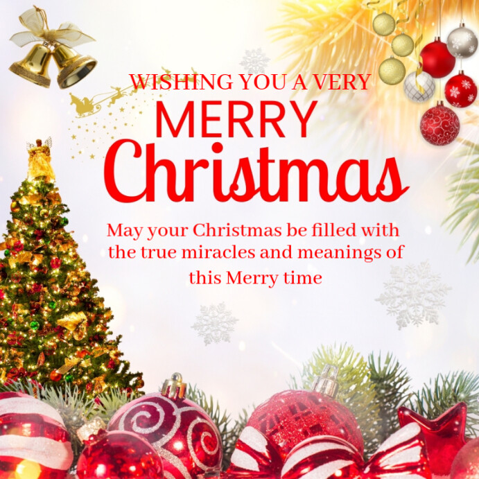 Copy of White Pastel Merry Christmas Instagram Post | PosterMyWall