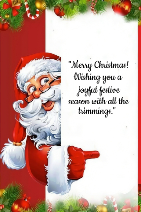 Plantilla de White Pastel Merry Christmas Poster | PosterMyWall