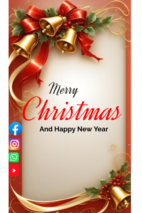 Plantilla de White Pastel Merry Christmas Poster | PosterMyWall