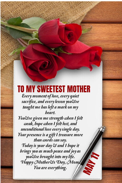 White Pastel My Mother Day Design  Pinterest Graphic template