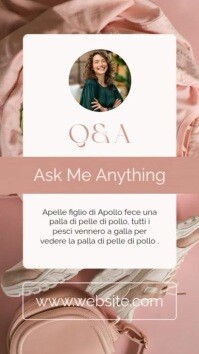White Pastel Pantone White And Pink Q&a Branding Advertisement 2025 2026 2027 2028 2029 2030  Instag Instagram Story template