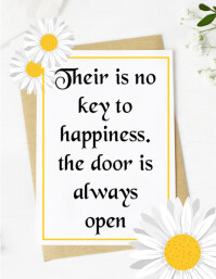 White Pastel Positive Thought Flyer (us Letter) template