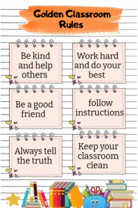 Blanc Classroom Rules Poster Template