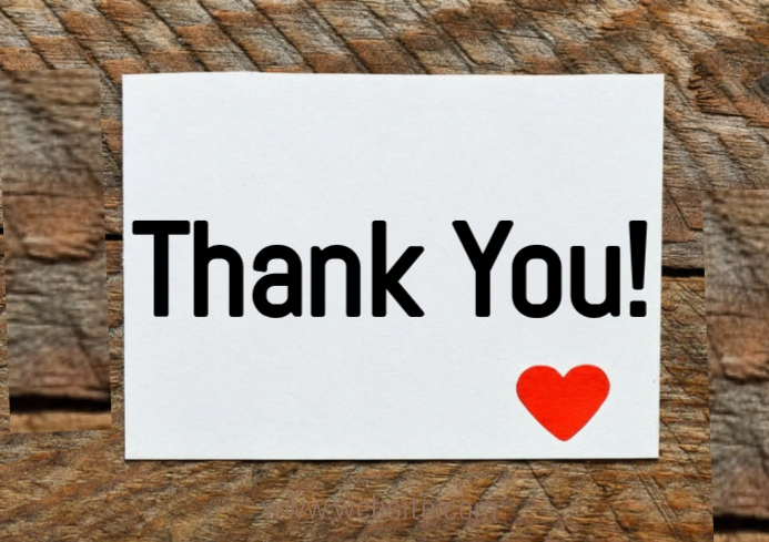 Copy of White Pastel Thank You Card A4 | PosterMyWall