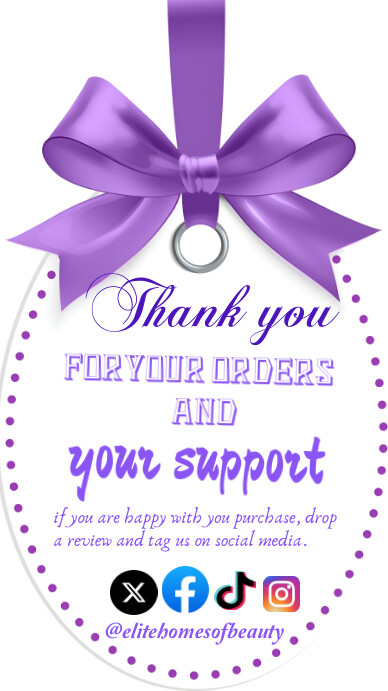 Copy of White Pastel Thank You Card Digital Display | PosterMyWall