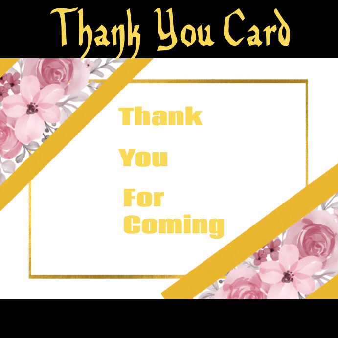 Copy of White Pastel Thank You Card Instagram Post | PosterMyWall