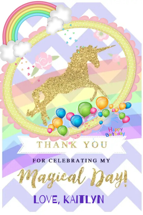 Copy of White Pastel Thank You Card Poster | PosterMyWall