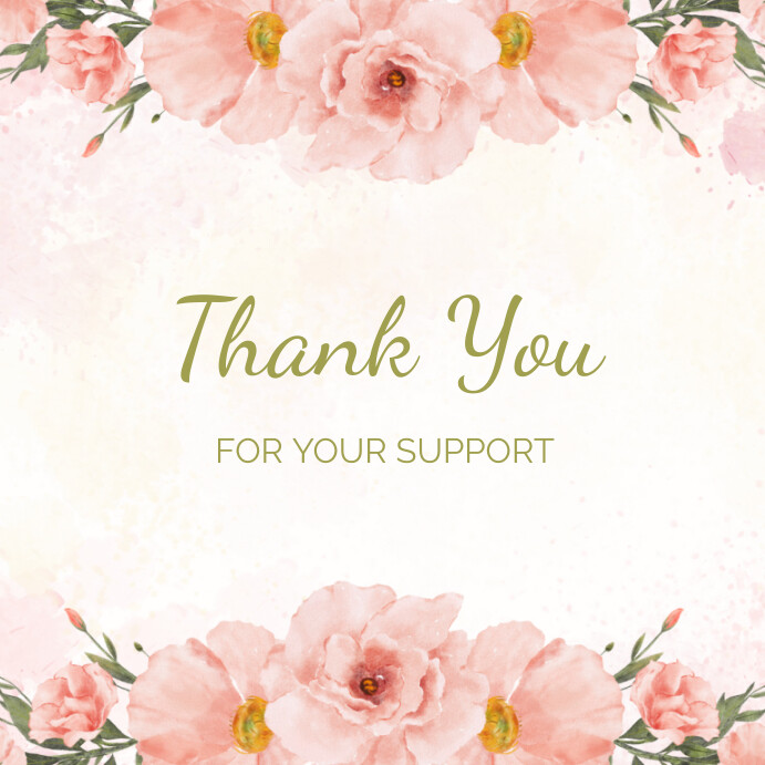 Modèle White Pastel Thank You Instagram Post | PosterMyWall