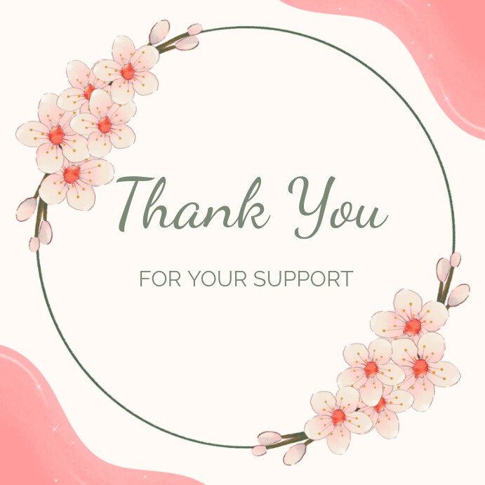 Modèle White Pastel Thank You Instagram Post | PosterMyWall