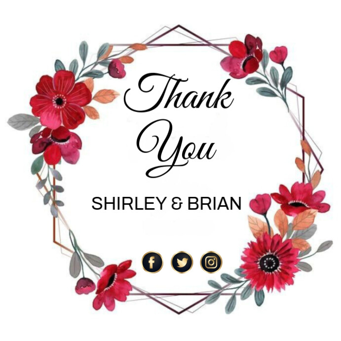 White Pastel Thank You Instagram Post Template | PosterMyWall