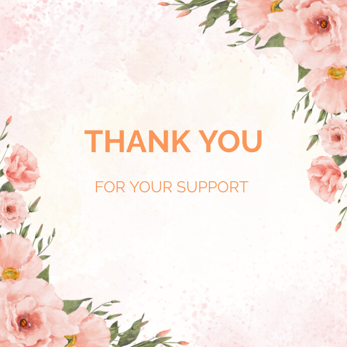 Modèle White Pastel Thank You Instagram Post | PosterMyWall