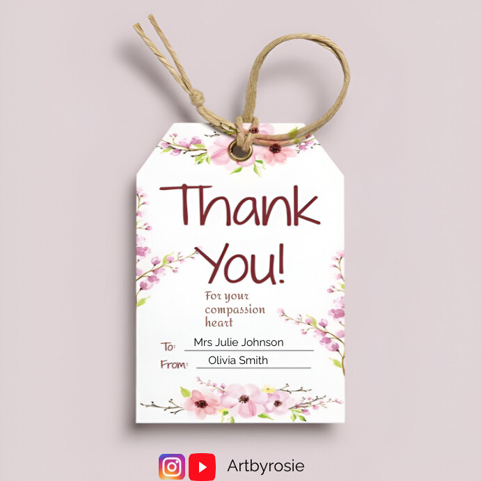 Copy of White Pastel Thank You Message Instagram Pos | PosterMyWall