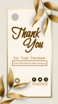 White Pastel Thank You Template Instagram Story