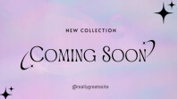 White Pastel Trendy New Collection Coming Soon Poster – Aesthetic Fashion Launch Template Digital Di Umbukiso Wedijithali (16:9)