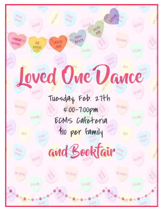 Copy of White Pastel Valentine's Day Dance Flyer (us Letter) | PosterMyWall