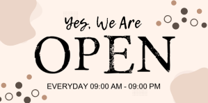 白色 Business Hours Announcement Baner Eventbrite Template