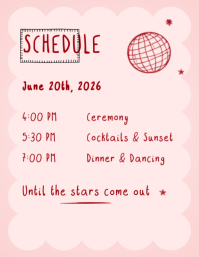 White Wedding Save the Date Folder Template - Page 3