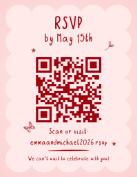 White Wedding Save the Date Folder Template - Page 4