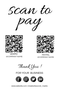 White  Payments Method Half Page Wide template