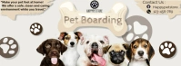 White Pet Facebook Cover Photo template
