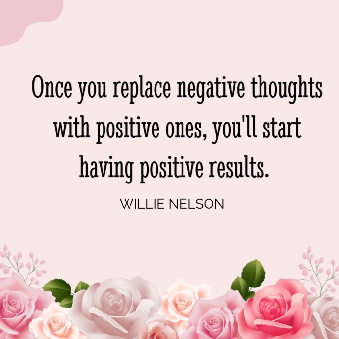 Plantilla de White Positive Thinking Quote Instagram Post | PosterMyWall
