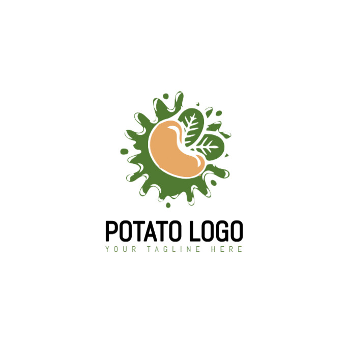 Copy of White Potato/vegetable/fresh/root/brand/identity/vector/icon ...