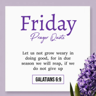 White Prayer Quote Flyer Card  Logo template
