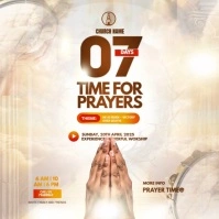 White Prayers  Instagram Post template