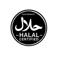 White Profesional Halal Islamic Logo Stamp Logo Ilogo template