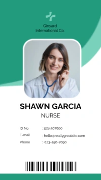 White Profesional Id Card Instagram Story template