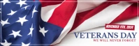 White Profesional Veteran's Day Tajuk Twitter template
