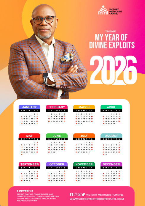 White Professional 2026 Annual Calendar Template A4 Print | PosterMyWall