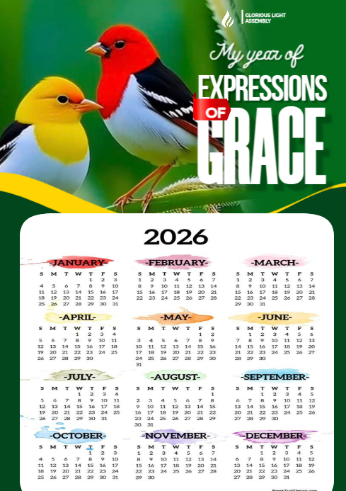 White Professional 2026 New Year Calendar A4 Template | PosterMyWall