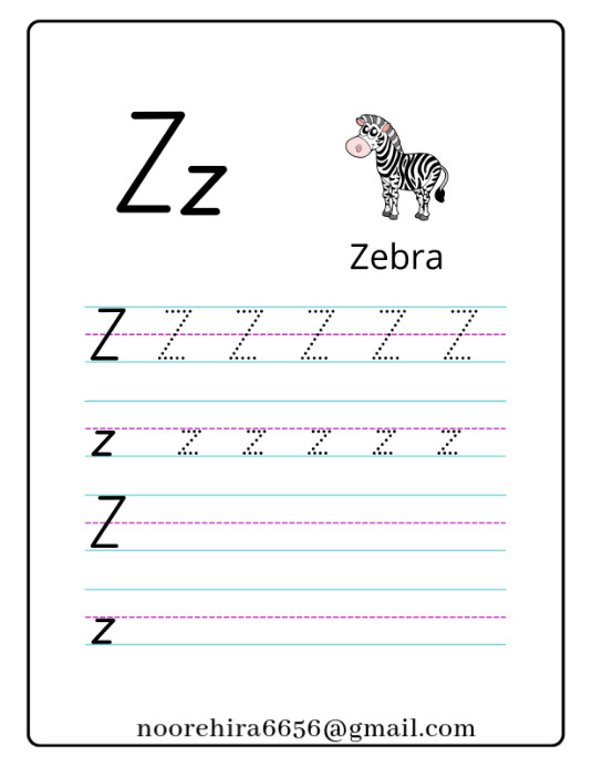 White Professional Alphabet Tracing Worksheets For Kindergarten  Flyer (us Letter) template
