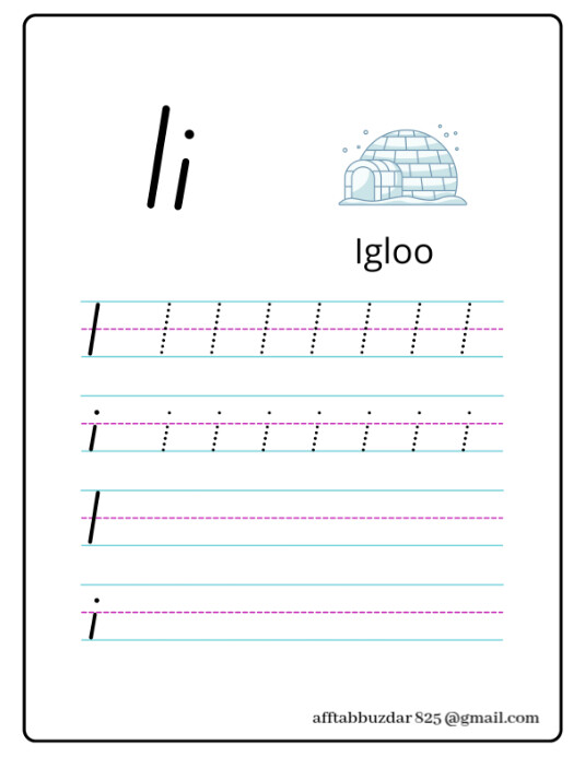 White Professional Alphabet Tracing Worksheets For Kids Flyer (us ...