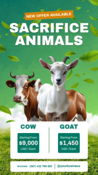 White Animal Sacrifice Offer Instagram-Story Template