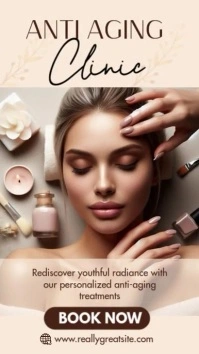 White Professional Anti-aging Clinic Advertisement Template Instagram Story