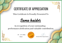 White Professional Appreciation Certificate Design Templates A5