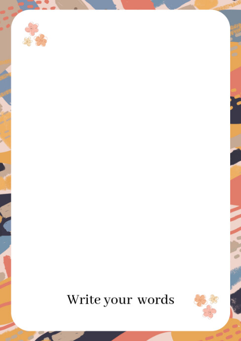 White Professional Assignment Background A4 template