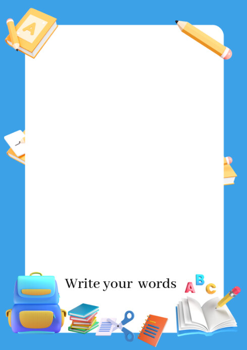 White Professional Assignment Pages  A4 template