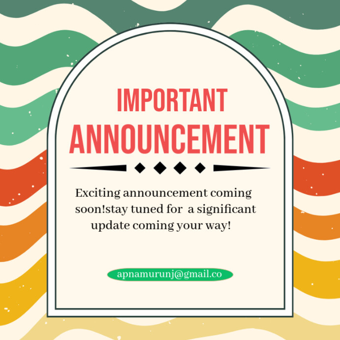 White Professional Attention Please Important Announcement Instagram ...