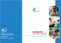 White Professional Autistic Children Home Care Presentation folder A1 template