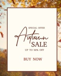 White Professional Autumn Sale Video  Instagram Portrait template